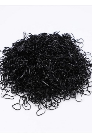 1000 Adet Siyah Saç Örgü Lastiğitoka Seti Lastik Toka Seti, Lastik Toka Seti, Toka Organizer, Toka, Kız Çocuk Toka Diğer
