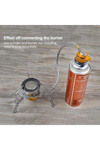 Ebitda Açık Soba Kamp Sobası Propan Adaptörü Lpg Düz Silindir Brülör Çok Renkli