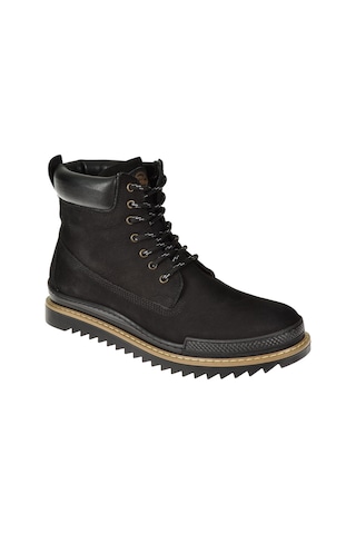 Pullman Hakiki Deri İçi Kürklü Erkek Bot PLM-213   SİYAH NUBUK Siyah