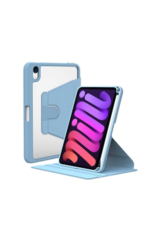 Apple Uyumlu iPad Mini 2021 6.nesil Kılıf Zore Nayn Dönebilen Standlı Kılıf Kapaklı Kılıf