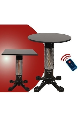 Hottable Tekno Plus 1500 W Uzaktan Kumandalı Isı Kademeli Infrared Isıtıcılı Masa