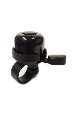 Sarissa Çocuk Bisikleti Zil 1. Kalite Plastik Gövde Metal Çan Siyah Parlak Siyah