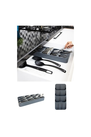 9 Bölmeli Çekmece Kaşıklık Geniş Çok Amaçlı Çekmece Düzenleyici Çatal Kaşık Bıçak Organizer Diğer