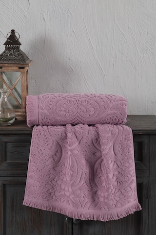 Varol Jacquard %100 Pamuk El Havlusu 50x90cm Lila-50x90cm Lila