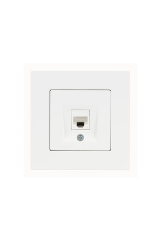 Günsan Eqona Beyaz Tekli Data Prizi (RJ45 Cat6)