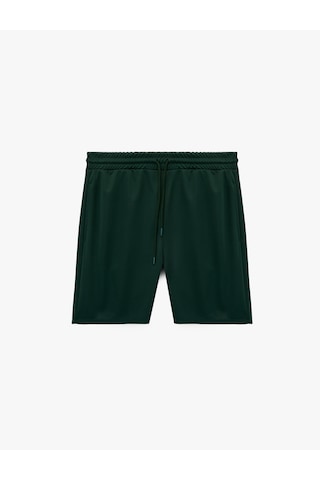 Koton Beli Bağcıklı Cepli Bermuda Spor Şort Yeşil 6sam40118nk