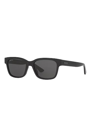 Gucci Gg 1716s 001 54 Unisex Kare Siyah Kemik Güneş Gözlüğü Siyah