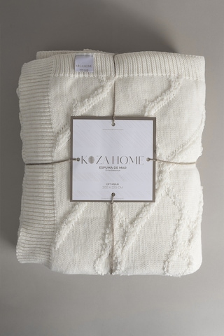 Espuma De Mar Krem Çift Kişilik Battaniye 200x220 37125 Krem