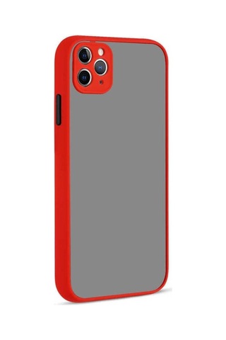 Apple Uyumlu iPhone 11 Pro Max Kılıf Zore Hux Kapak Kırmızı