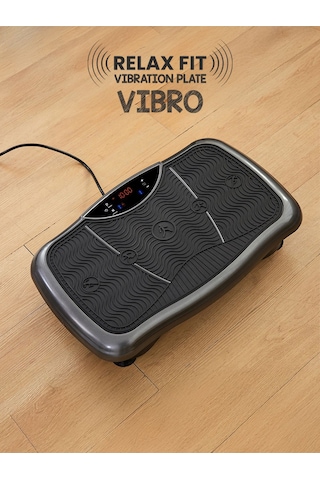 Vibro Vibration Plate Titreşimli Egzersiz Aleti Basen, Karın, Kol Ve Bacak Spor Cihazı Siyah