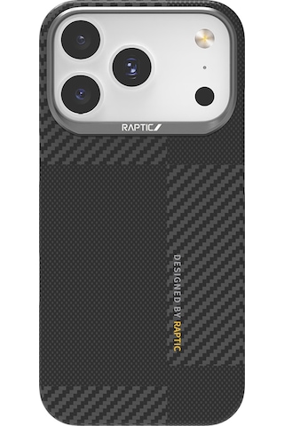 Iphone Uyumlu 17 Pro Max Kılıf M-safeli 600d Metal Kamera Çerçeveli Raptic Aramid Fiber Geotik Serisi Siyah Siyah