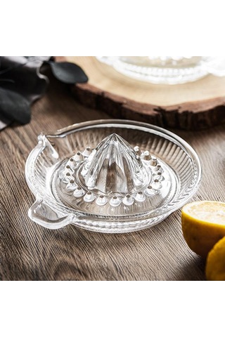 Exprimidor Limon Manuel Sıkacağı Portakal Meyve Suyu Sıkacağı Ev Tipi Taşınabilir Küçük Cam El Sıkacağı Mutfak Aksesuarları Şeffaf