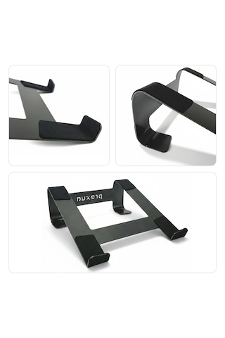 Prexua Fixer Laptop Standı - Notebook Yükseltici Altlık - Metal - Siyah - Fxr4025bl