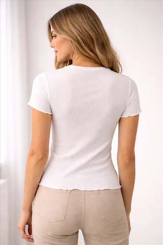 Fashion Friends Kısa Kollu Kadın T-shirt 26y0444k1 Ekru