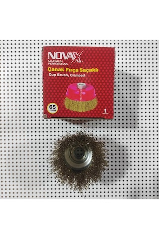 Novax Çanaklı Fırça Saçaklı Daire Fırça Çanak Tip 65 Mm 1 Adet
