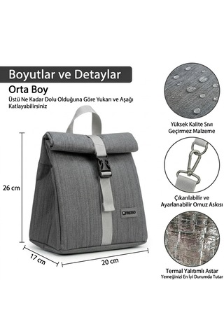 Frelso Termal Beslenme Çantası Gri