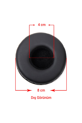 Kulaklık Yastığı Siyah 8 CM