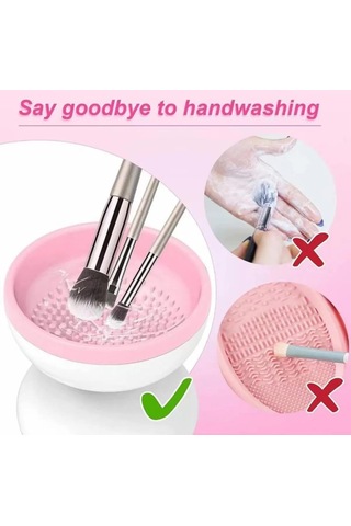 Otomatik Makyaj Fırçası Temizleyici - Hızlı Ve Kolay