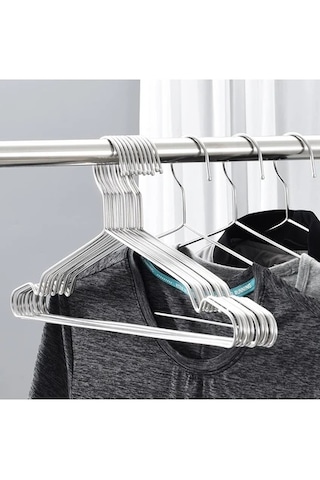 24 Adet Metal Elbise Askısı Metal