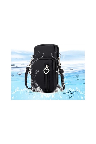 Hfambition Siyah Oxford Kumaş Akıllı Telefon Çantası - Su Geçirmez, Mini, Seyahat Ve Günlük Kullanıma Uygun Diğer