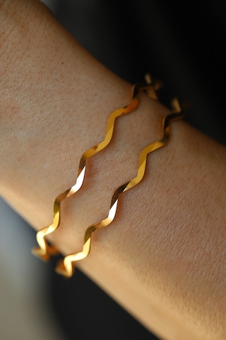 Yenigün Kuyumculuk Yatırımlık İkili Zikzak Ajda Altın Bilezik