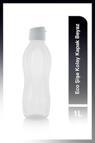 Eco Şişe Kolay Kapak Suluk Ve Matara Beyaz 1lt Beyaz