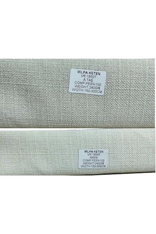 Milpa Keten Fon Perde.Farklı Ölçü Ve Pile Seçeneği 30 Renk