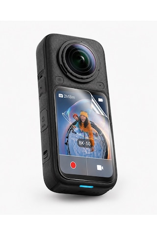 Insta360 X6 Aksiyon Kamera 3 Adet Şeffaf Ekran Koruyucu Nano Jelatin