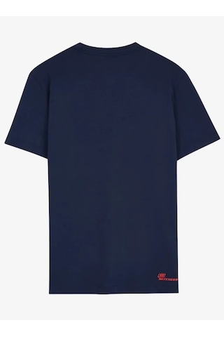 Skechers M Graphic Tee Big Logo Erkek T-shirt Lacivert