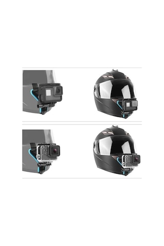 Go Pro Aksiyon Kamera Motorsiklet Kask Alt Çene Bağlantı Aparatı Çok Renkli