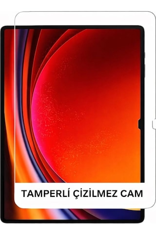 Samsung Galaxy Tab S10 Fe Plus S10 Fe+ Tamperli Cam Ekran Koruyucu Kalemle Tam Uyumlu 9h Kırılmaz Cam