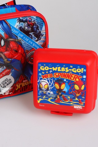 X Dekomus Lisanslı Spiderman Due Nyc Collection Beslenme Çantası,beslenme Kabı,matara Seti Altın