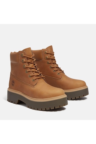 Timberland Stone Street 6 Inch Lace Up Waterproof B Kadın Bot-31860 Krem