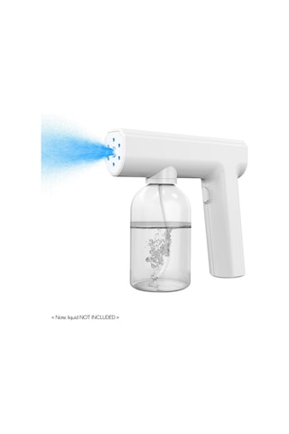 Leezsing Nano Atomizer Sprey Kablosuz Mavi Işık Elde Taşınabilir Şarj Edilebilir Dezenfektan Sisleme Makinesi 300ml/ 10oz Kapasiteli D-6