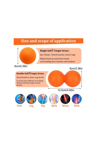Set Masaj Topu Seti, Tetik Nokta Masaj Topu, Fıstık Çok Renkli