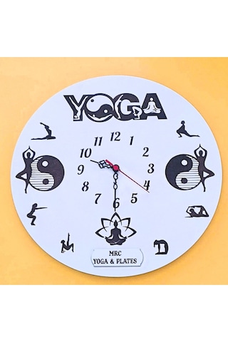 İş Yeri İçin Kişiye Özel İsim Yazılı Yoga & Plates Siyah