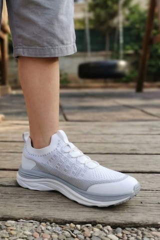 In Step Aeroknit Pro Ultra Hafif Bağcıksız Erkek/kız Spor Ayakkabı - Beyaz