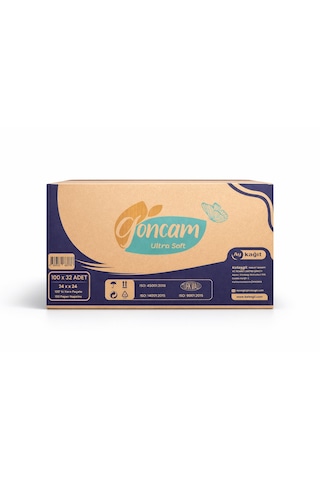 Ekonomik Kare Peçete 100 Yaprak X 32 Paket