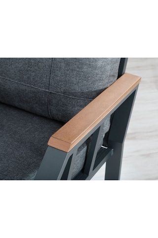 Tu Tienda Nergiz 3 1 1 Masa Bahçe Balkon Mobilyasi,kayrak Gri Gri