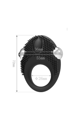 River World Siyah Renk Pe Nis Halkası Titreşimli