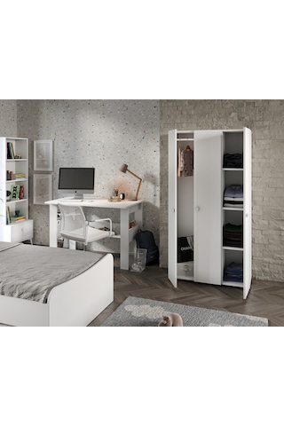 Selen Çocuk Odası Takımı Beyaz - 5 Parçalı Tamamı 1. Kalite Mdf Beyaz