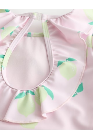Marks & Spencer Limon Desenli Çocuk Mayo T77006042U Pembe