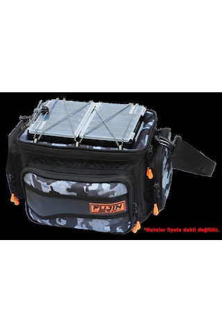 Fujin Black Camo Helper Bag - Balıkçı Çantası