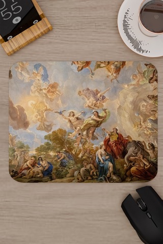 Ortaçağ Sanat Kaymaz Dikişli Kauçuk Oyuncu Mousepad V2 - 22x18 Gaming Mouse Pad Fare Altlığı