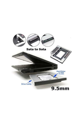 Faween 9.5Mm HDD Caddy Notebook Dvd To SSD Kutu Sata Laptop Notebook Cd