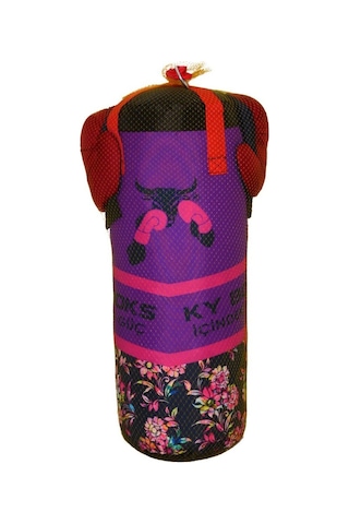 5664 Baskılı Kum Torbası 60x20 -ky Spor Mor