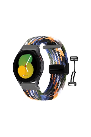 Novstrap Xiaomi Mi Watch Uyumlu Kordon Kayış 22mm Flexible Örgü Magnet Tokalı Kordon