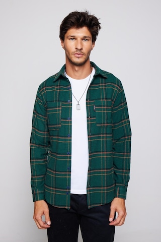 Tudors Slim Fit Dar Kesim Çift Cep Kareli Oduncu Erkek Gömlek-29500-multi Çok Renkli