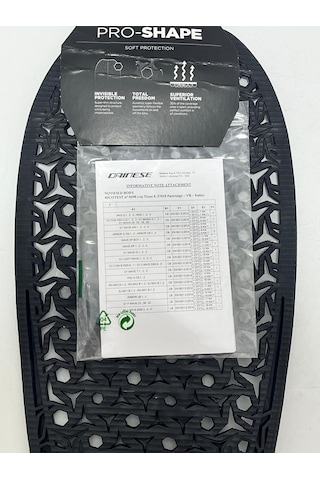 Dainese Pro-shape Back G2 Siyah Sırt Koruma
