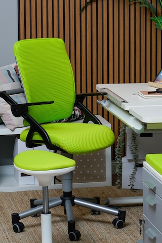 Creo Mobili Yükseklik Ayarlı Vega Plus Çalışma Sandalyesi, Ofis Ve Bilgisayar Koltuğu Yeşil/yeşil Gri